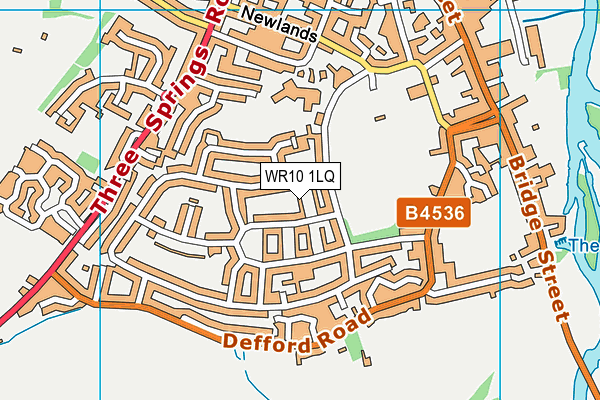 WR10 1LQ map - OS VectorMap District (Ordnance Survey)