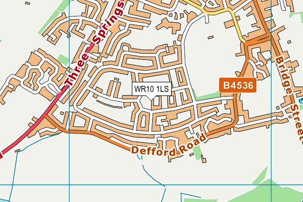 WR10 1LS map - OS VectorMap District (Ordnance Survey)