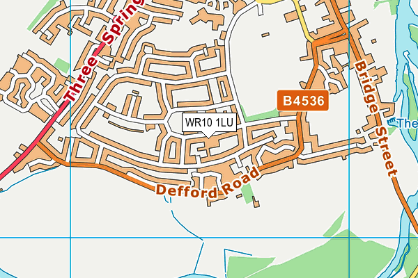 WR10 1LU map - OS VectorMap District (Ordnance Survey)