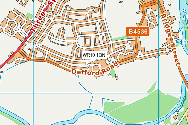 WR10 1QN map - OS VectorMap District (Ordnance Survey)