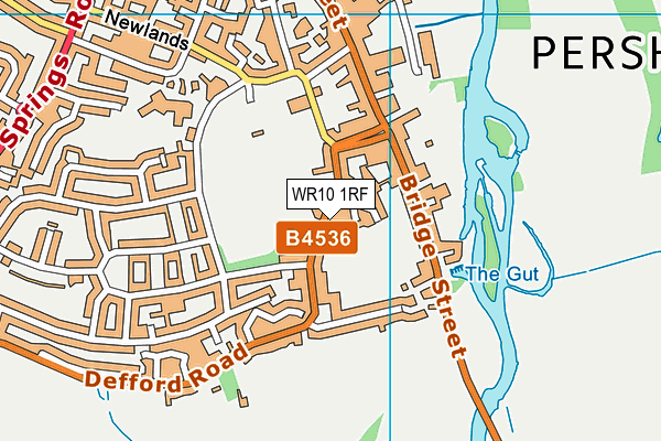WR10 1RF map - OS VectorMap District (Ordnance Survey)