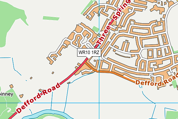 WR10 1RZ map - OS VectorMap District (Ordnance Survey)