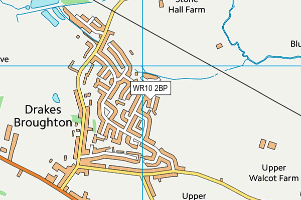 WR10 2BP map - OS VectorMap District (Ordnance Survey)
