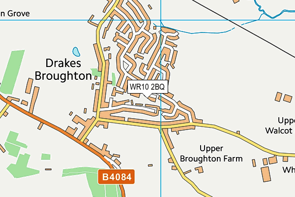 WR10 2BQ map - OS VectorMap District (Ordnance Survey)