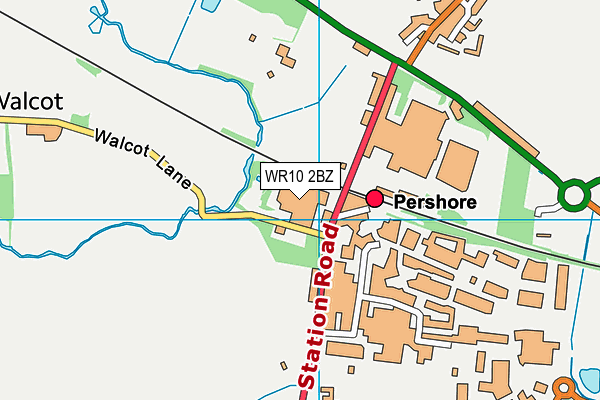 WR10 2BZ map - OS VectorMap District (Ordnance Survey)