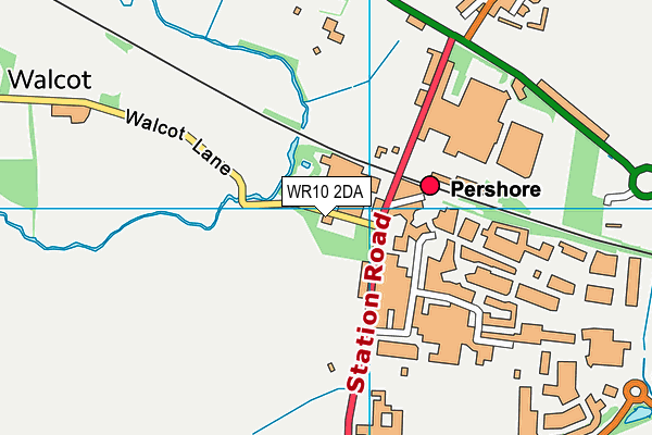 WR10 2DA map - OS VectorMap District (Ordnance Survey)