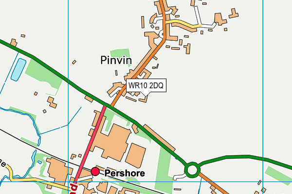 WR10 2DQ map - OS VectorMap District (Ordnance Survey)