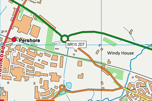 WR10 2DT map - OS VectorMap District (Ordnance Survey)