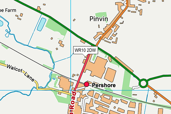 WR10 2DW map - OS VectorMap District (Ordnance Survey)