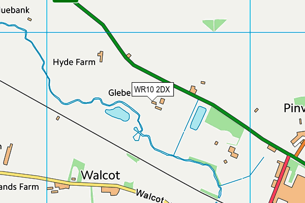 WR10 2DX map - OS VectorMap District (Ordnance Survey)