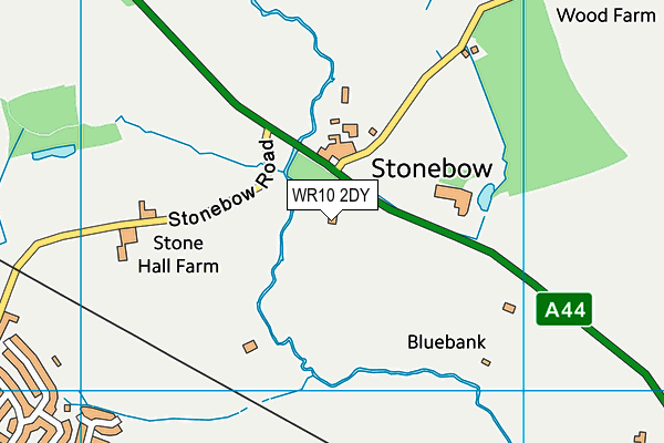 WR10 2DY map - OS VectorMap District (Ordnance Survey)