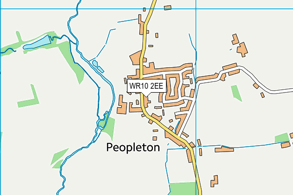 Bowbrook House School map (WR10 2EE) - OS VectorMap District (Ordnance Survey)