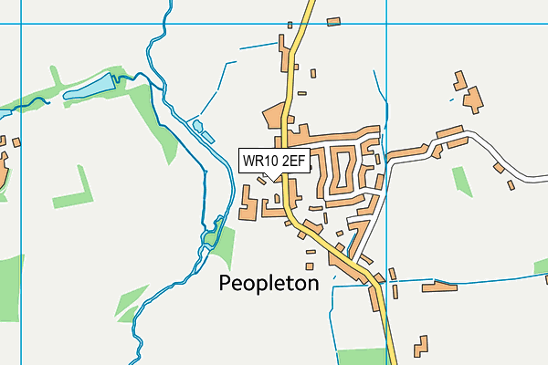 WR10 2EF map - OS VectorMap District (Ordnance Survey)