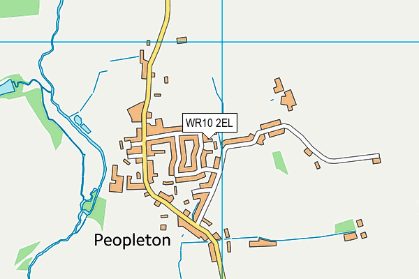 WR10 2EL map - OS VectorMap District (Ordnance Survey)