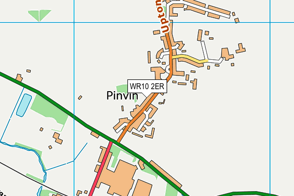 Pinvin Playing Fields  map (WR10 2ER) - OS VectorMap District (Ordnance Survey)