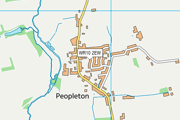 WR10 2EW map - OS VectorMap District (Ordnance Survey)