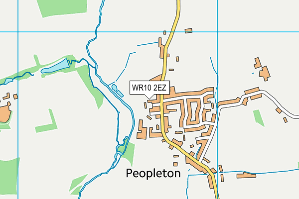 WR10 2EZ map - OS VectorMap District (Ordnance Survey)