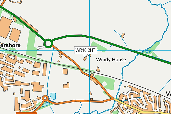WR10 2HT map - OS VectorMap District (Ordnance Survey)