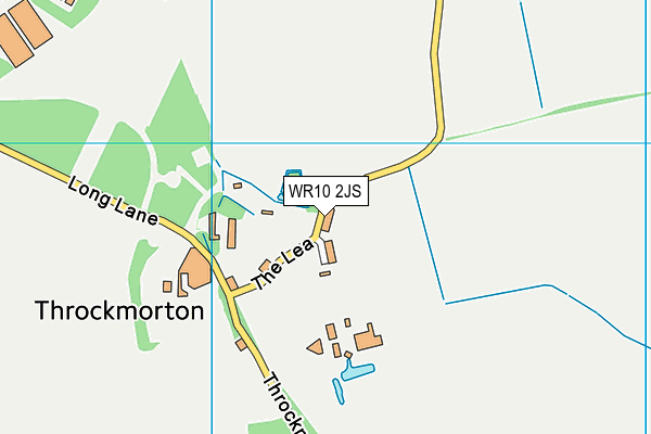 WR10 2JS map - OS VectorMap District (Ordnance Survey)