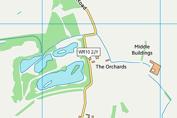 WR10 2JY map - OS VectorMap District (Ordnance Survey)