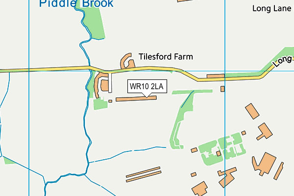 WR10 2LA map - OS VectorMap District (Ordnance Survey)