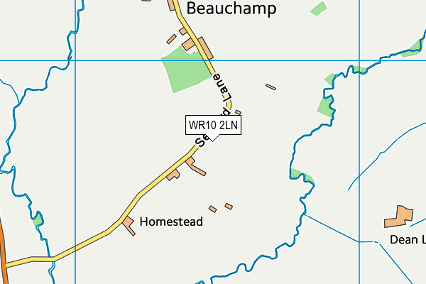 WR10 2LN map - OS VectorMap District (Ordnance Survey)