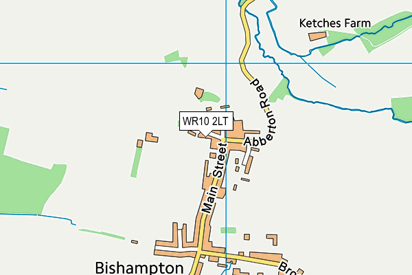 WR10 2LT map - OS VectorMap District (Ordnance Survey)