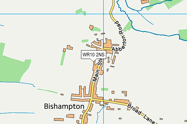 WR10 2NS map - OS VectorMap District (Ordnance Survey)