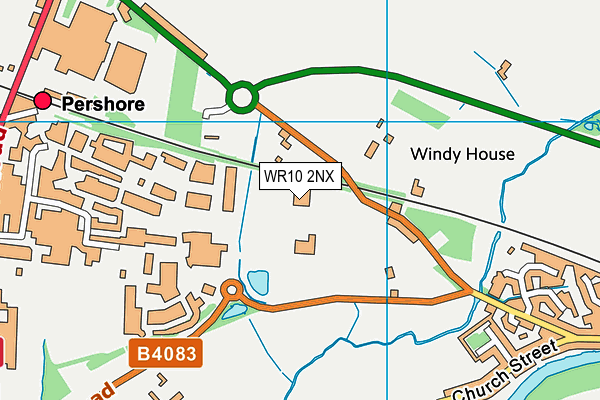 WR10 2NX map - OS VectorMap District (Ordnance Survey)