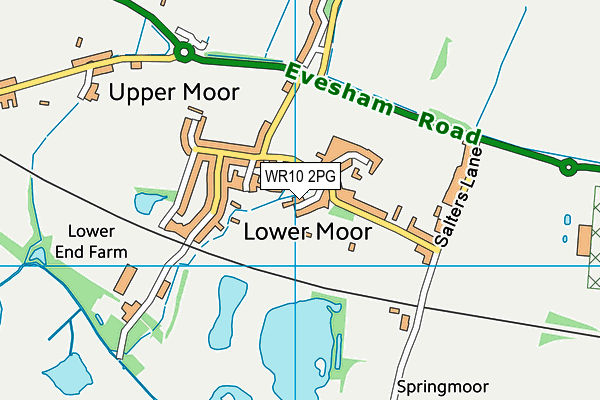 WR10 2PG map - OS VectorMap District (Ordnance Survey)