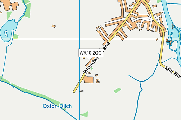 WR10 2QG map - OS VectorMap District (Ordnance Survey)