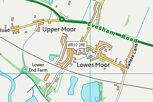 WR10 2RE map - OS VectorMap District (Ordnance Survey)