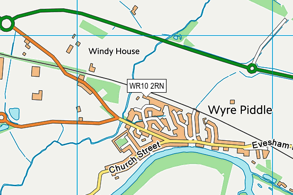 WR10 2RN map - OS VectorMap District (Ordnance Survey)