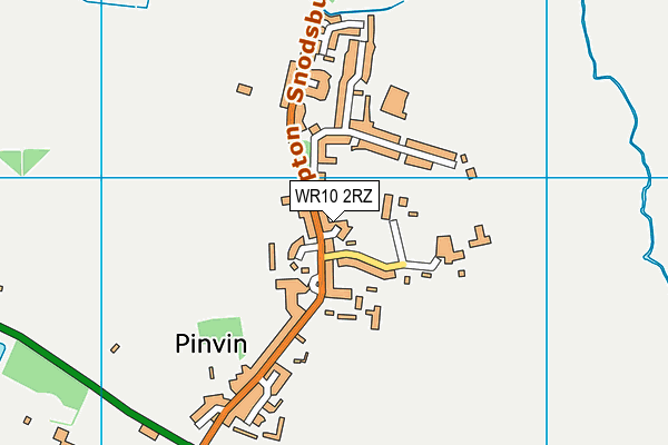 WR10 2RZ map - OS VectorMap District (Ordnance Survey)