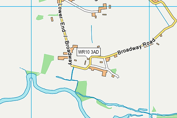 WR10 3AD map - OS VectorMap District (Ordnance Survey)