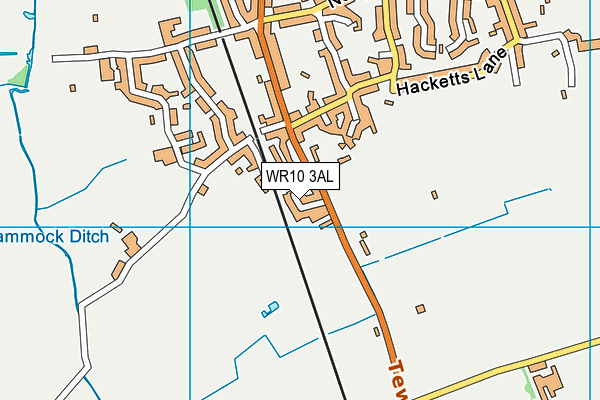 WR10 3AL map - OS VectorMap District (Ordnance Survey)