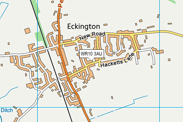 Eckington C Of E First School map (WR10 3AU) - OS VectorMap District (Ordnance Survey)