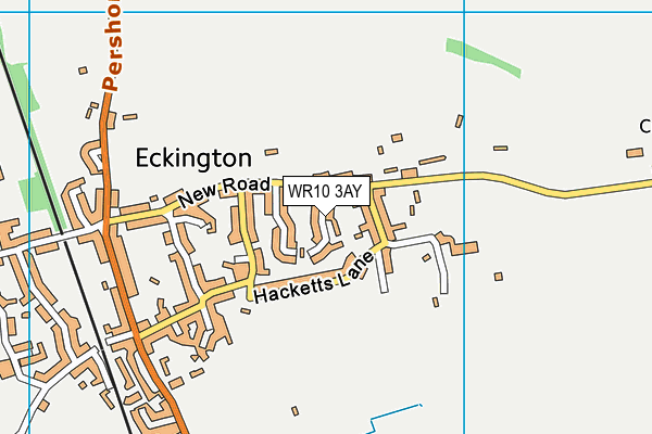WR10 3AY map - OS VectorMap District (Ordnance Survey)
