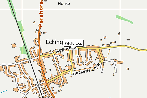 WR10 3AZ map - OS VectorMap District (Ordnance Survey)