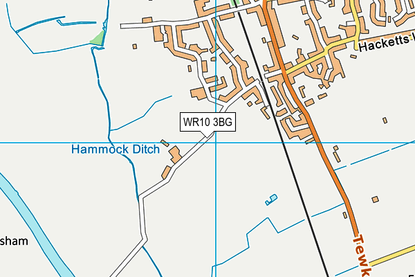 WR10 3BG map - OS VectorMap District (Ordnance Survey)