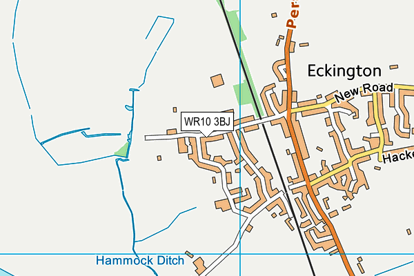 WR10 3BJ map - OS VectorMap District (Ordnance Survey)