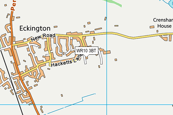 WR10 3BT map - OS VectorMap District (Ordnance Survey)