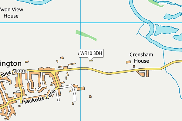 WR10 3DH map - OS VectorMap District (Ordnance Survey)
