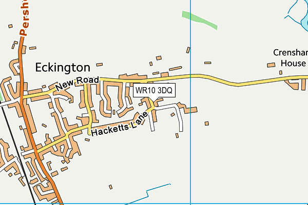 WR10 3DQ map - OS VectorMap District (Ordnance Survey)