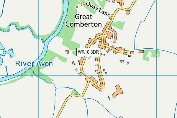 WR10 3DR map - OS VectorMap District (Ordnance Survey)