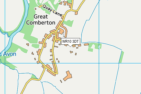 WR10 3DT map - OS VectorMap District (Ordnance Survey)