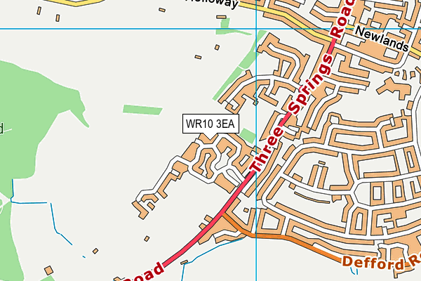 WR10 3EA map - OS VectorMap District (Ordnance Survey)