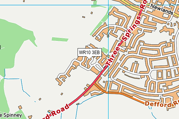 WR10 3EB map - OS VectorMap District (Ordnance Survey)