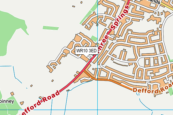 WR10 3ED map - OS VectorMap District (Ordnance Survey)