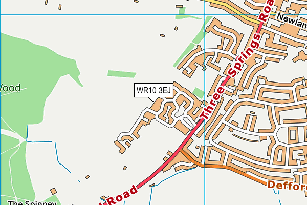 WR10 3EJ map - OS VectorMap District (Ordnance Survey)